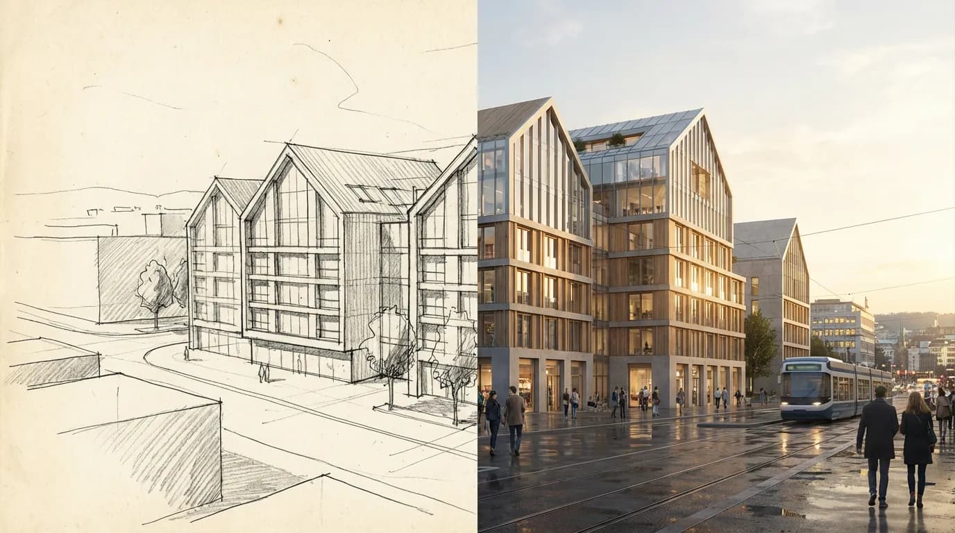 Vorher/Nachher Wettbewerbsvisualisierung