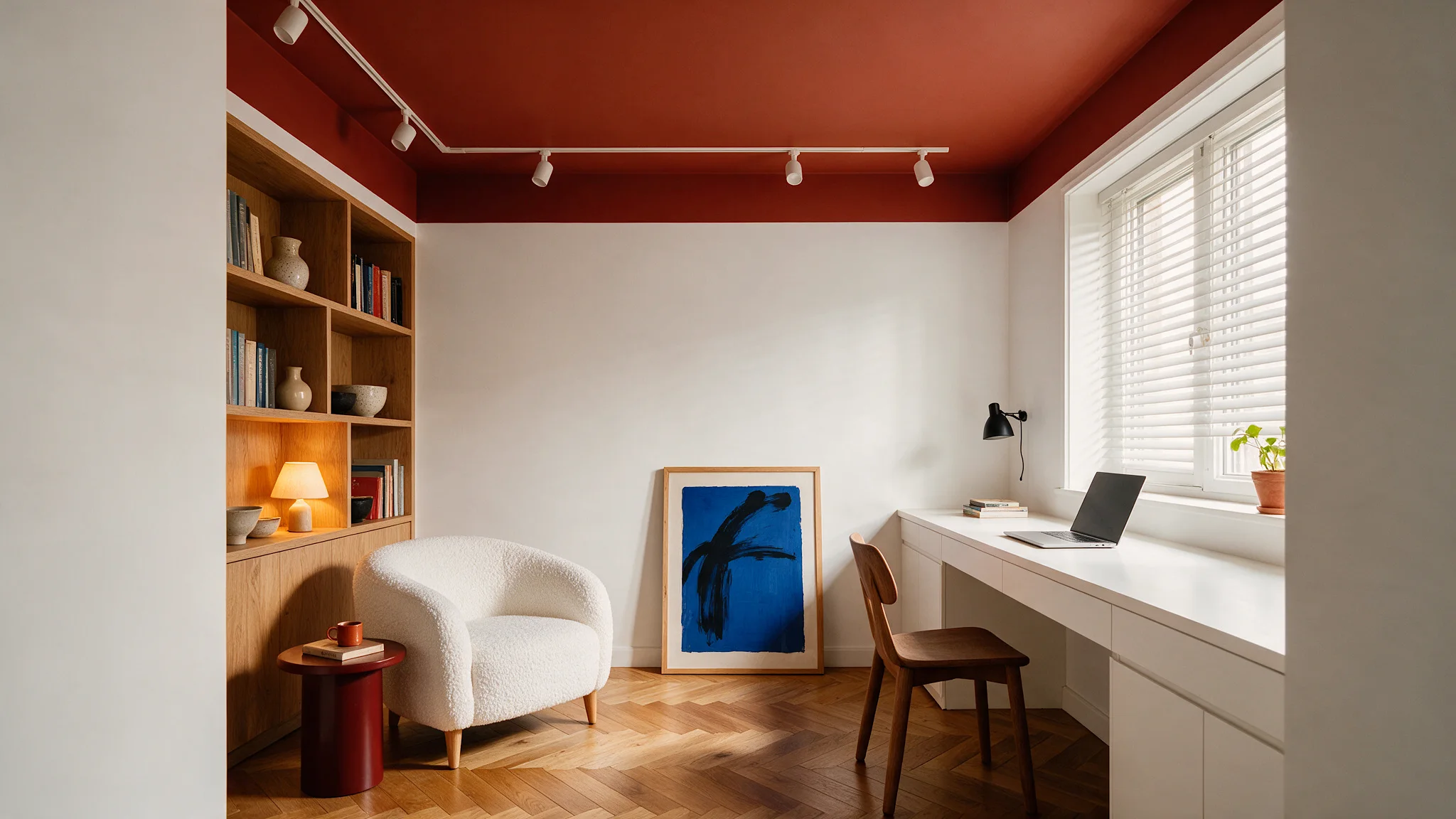 Arbeitszimmer mit Sessel