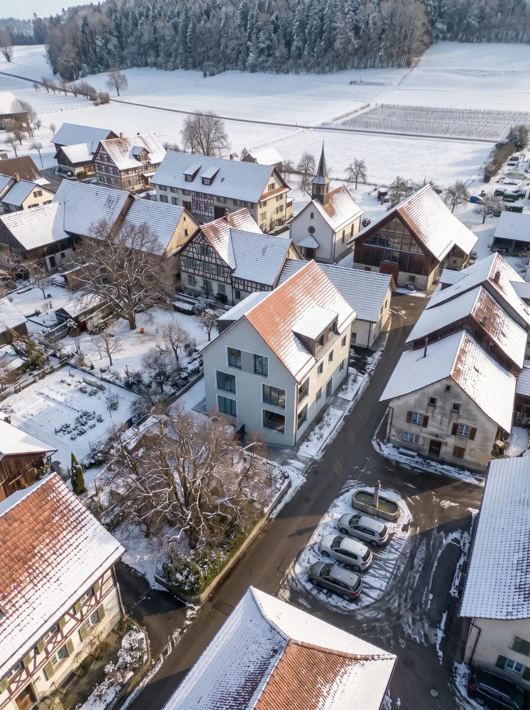 il villaggio nella neve